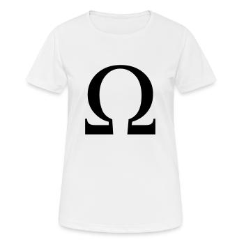 Oméga - T-shirt respirant Femme - blanc - Devant - AI Model Female 172 dark (172cm)