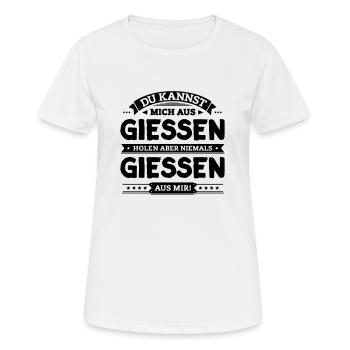 Mein Giessen - Frauen T-Shirt atmungsaktiv - Weiß - Vorne - AI Model Female 172 dark (172cm)