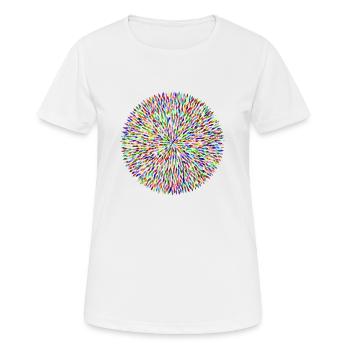 Tribal - Frauen T-Shirt atmungsaktiv - Weiß - Vorne - AI Model Female 172 dark (172cm)