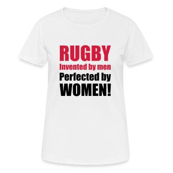 women_02 - T-shirt respirant Femme - blanc - Devant - AI Model Female 172 dark (172cm)