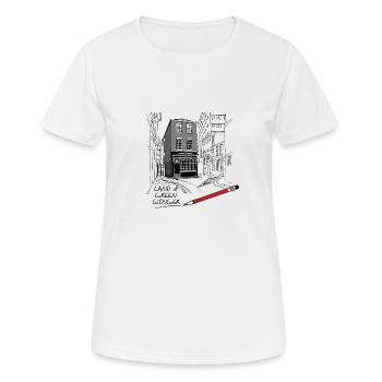Das Land des grünen Ingweres rot - Frauen T-Shirt atmungsaktiv - Weiß - Vorne - AI Model Female 172 dark (172cm)