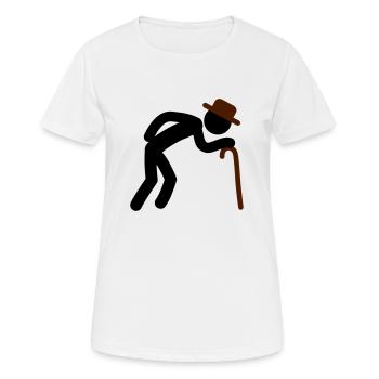 Old Man - T-shirt respirant Femme - blanc - Devant - AI Model Female 172 dark (172cm)