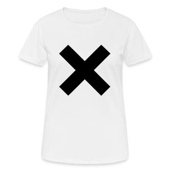 Kreuz - Frauen T-Shirt atmungsaktiv - Weiß - Vorne - AI Model Female 172 dark (172cm)