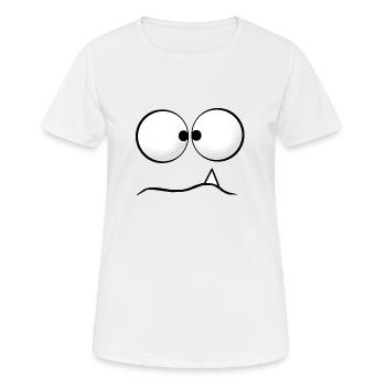 Komisches Monster - Frauen T-Shirt atmungsaktiv - Weiß - Vorne - AI Model Female 172 dark (172cm)