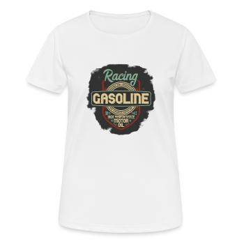 racing gasoline vintage - Women's Breathable T-Shirt - white - Front - AI Model Female 172 dark (172cm)