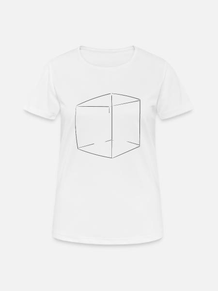 Cube - Women's Breathable T-Shirt - white