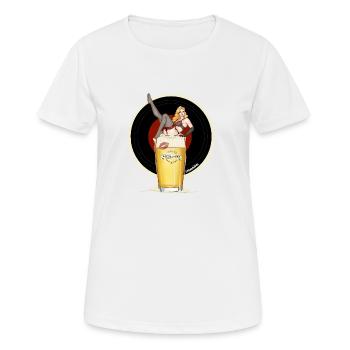Beerlesque - T-shirt respirant Femme - blanc - Devant - AI Model Female 172 dark (172cm)