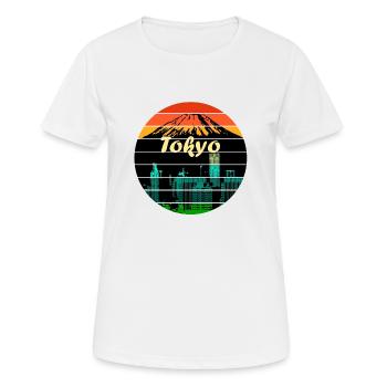 Tokyo - T-shirt respirant Femme - blanc - Devant - AI Model Female 172 dark (172cm)