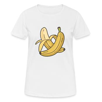 Banane - Frauen T-Shirt atmungsaktiv - Weiß - Vorne - AI Model Female 172 dark (172cm)