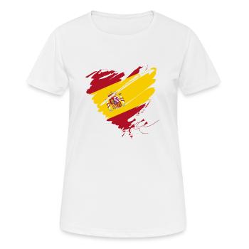 Heart Corazón Spain España Barcelona Mallorca Gate - Women's Breathable T-Shirt - white - Front - AI Model Female 172 dark (172cm)