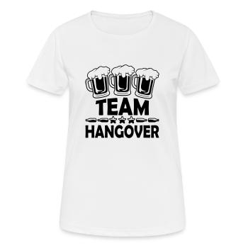 Hangover Team Alcohol - Women's Breathable T-Shirt - white - Front - AI Model Female 172 dark (172cm)