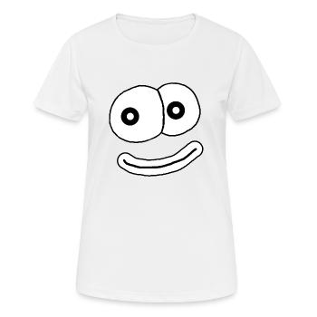Bonnes vibrations seulement - T-shirt respirant Femme - blanc - Devant - AI Model Female 172 dark (172cm)