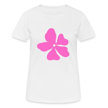 Pink Hippy Flower Power - Women's Breathable T-Shirt - white - Front - AI Model Female 172 dark (172cm)