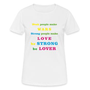 boyfriend girlfriend - Women's Breathable T-Shirt - white - Front - AI Model Female 172 dark (172cm)