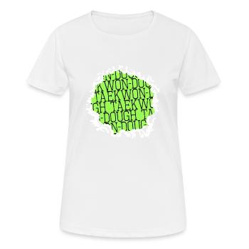 Dinosaur present idea fun Christmas present dino - Women's Breathable T-Shirt - white - Front - AI Model Female 172 dark (172cm)
