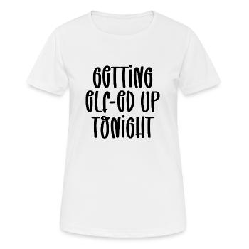 Getting elf-ed up tonight - Women's Breathable T-Shirt - white - Front - AI Model Female 172 dark (172cm)