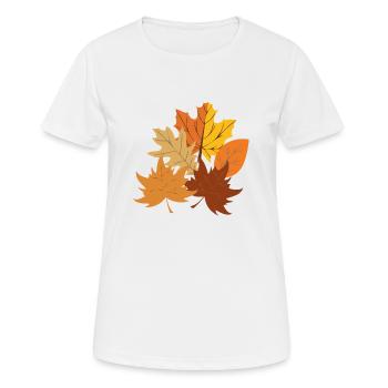 Automne - T-shirt respirant Femme - blanc - Devant - AI Model Female 172 dark (172cm)