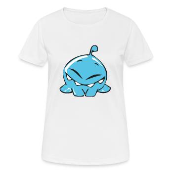 Petit monstre de goutte - T-shirt respirant Femme - blanc - Devant - AI Model Female 172 dark (172cm)