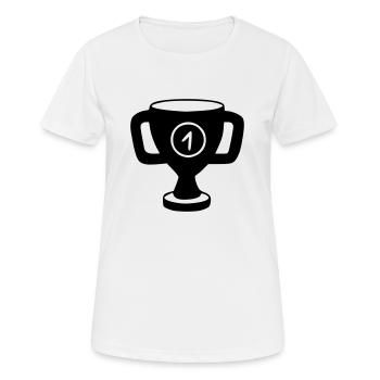 Coupe Dessin Gagner Croquis Noir - T-shirt respirant Femme - blanc - Devant - AI Model Female 172 dark (172cm)