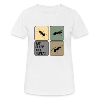 Ant ant State Fire ant ant-life - Women's Breathable T-Shirt - white - Front - AI Model Female 172 dark (172cm)