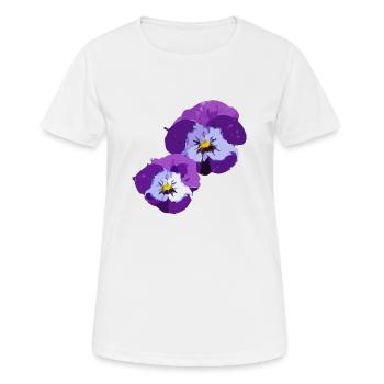 Pensées - T-shirt respirant Femme - blanc - Devant - AI Model Female 172 dark (172cm)