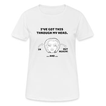 witziges Nicht-Nachdenken-Design / lustige Sprüche - Frauen T-Shirt atmungsaktiv - Weiß - Vorne - AI Model Female 172 dark (172cm)