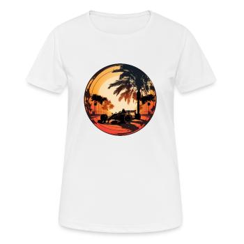 Sunset - Women's Breathable T-Shirt - white - Front - AI Model Female 172 dark (172cm)