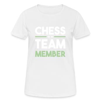 Chess Team - Women's Breathable T-Shirt - white - Front - AI Model Female 172 dark (172cm)