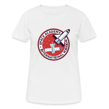 Space Academy International rote Farbe Vintage - Frauen T-Shirt atmungsaktiv - Weiß - Vorne - AI Model Female 172 dark (172cm)