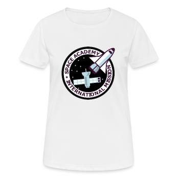 Space Academy International Vintage schwarz - Frauen T-Shirt atmungsaktiv - Weiß - Vorne - AI Model Female 172 dark (172cm)