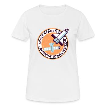 Space Academy International Vintage Farbe - Frauen T-Shirt atmungsaktiv - Weiß - Vorne - AI Model Female 172 dark (172cm)