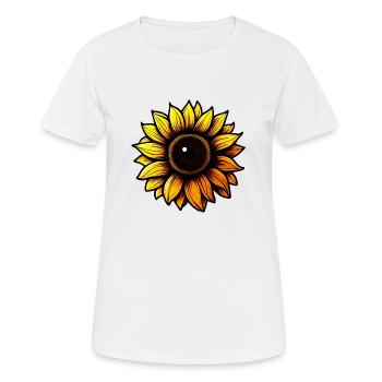 Tournesol - T-shirt respirant Femme - blanc - Devant - AI Model Female 172 dark (172cm)