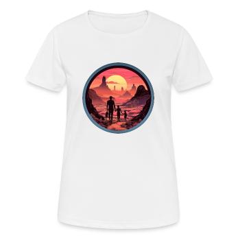 Voyage magique - T-shirt respirant Femme - blanc - Devant - AI Model Female 172 dark (172cm)