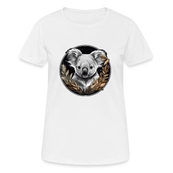 Koala mignon - T-shirt respirant Femme - blanc - Devant - AI Model Female 172 dark (172cm)