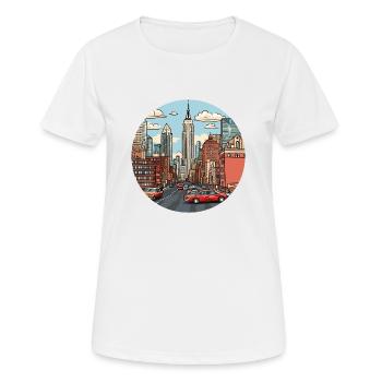 NU - Women's Breathable T-Shirt - white - Front - AI Model Female 172 dark (172cm)