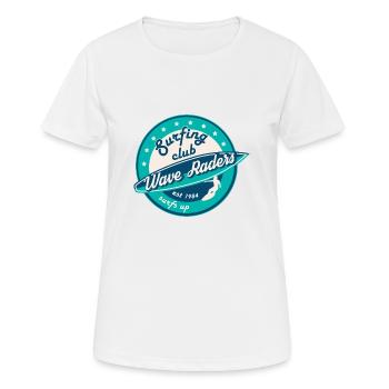Wassersport - Frauen T-Shirt atmungsaktiv - Weiß - Vorne - AI Model Female 172 dark (172cm)