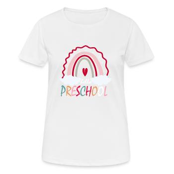Hallo Vorschule Geschenk - Frauen T-Shirt atmungsaktiv - Weiß - Vorne - AI Model Female 172 dark (172cm)