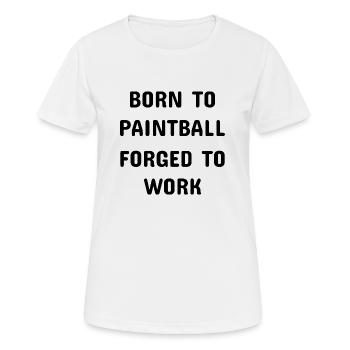 Paintball Airsoft - T-shirt respirant Femme - blanc - Devant - AI Model Female 172 dark (172cm)