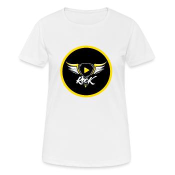 FELS - Frauen T-Shirt atmungsaktiv - Weiß - Vorne - AI Model Female 172 dark (172cm)