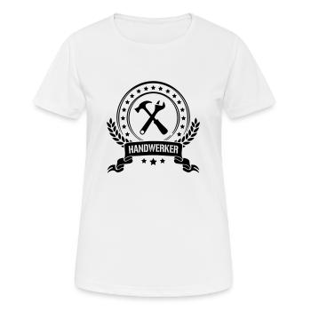 handwerker - Frauen T-Shirt atmungsaktiv - Weiß - Vorne - AI Model Female 172 dark (172cm)