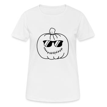 cool pumpkin - Frauen T-Shirt atmungsaktiv - Weiß - Vorne - AI Model Female 172 dark (172cm)