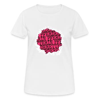 Amis Doberman Brown Anniversaire Cool - T-shirt respirant Femme - blanc - Devant - AI Model Female 172 dark (172cm)