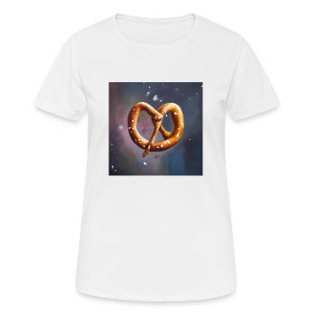 Galaxie Bretzel - T-shirt respirant Femme - blanc - Devant - AI Model Female 172 dark (172cm)