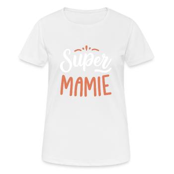 Super mamie - T-shirt respirant Femme - blanc - Devant - AI Model Female 172 dark (172cm)