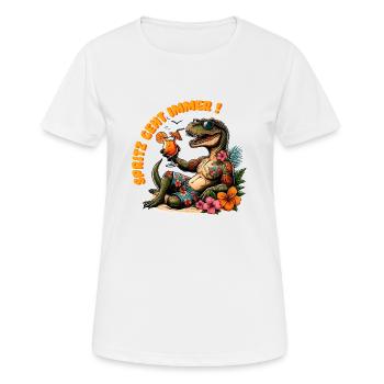 Spritz geht immer! - Frauen T-Shirt atmungsaktiv - Weiß - Vorne - AI Model Female 172 dark (172cm)