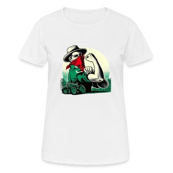 Strong Farmer - Women's Breathable T-Shirt - white - Front - AI Model Female 172 dark (172cm)
