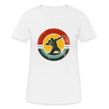Lancer du poids - T-shirt respirant Femme - blanc - Devant - AI Model Female 172 dark (172cm)
