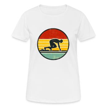 Sprinter - Track And Field 2 - Women's Breathable T-Shirt - white - Front - AI Model Female 172 dark (172cm)