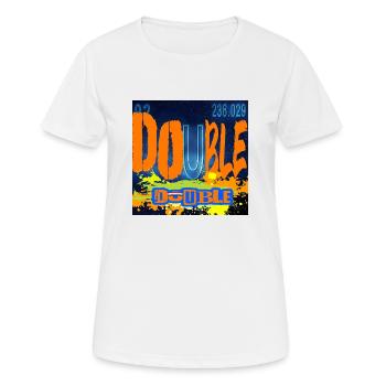 DOUBLE DOUBLE CHEMISTRY - T-shirt respirant Femme - blanc - Devant - AI Model Female 172 dark (172cm)