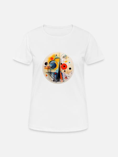 Art abstrait - T-shirt respirant Femme - blanc